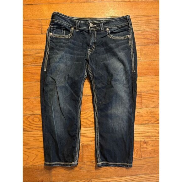 Silver Capri Jeans - Picture 1 of 4